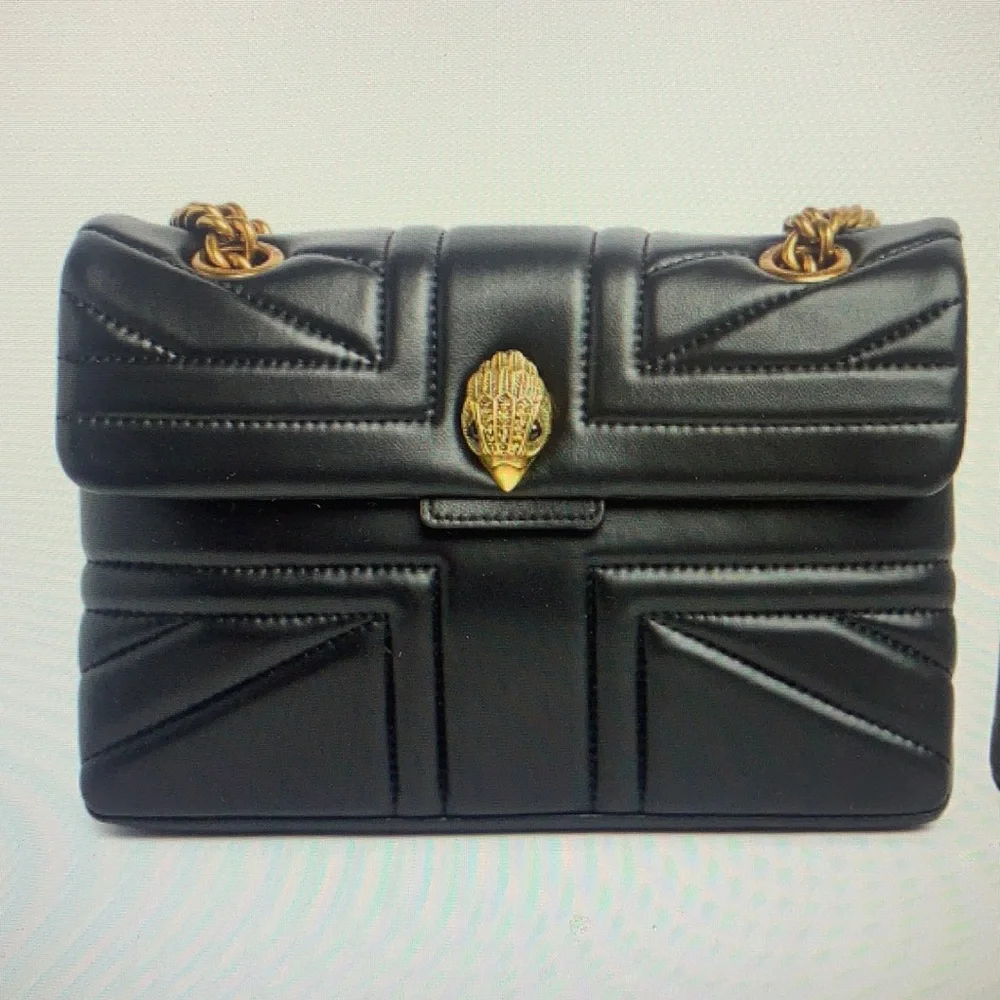 - - KURT GEIGER LONDON KENSINGTON LEATHER  SHOULDER BAG - Picture 2 of 15